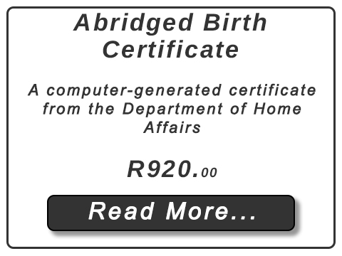 Abridged Birth Certificate
