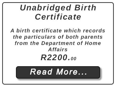Unabridged Birth Certificate